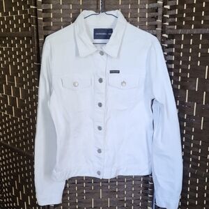 Calvin Klein Classic White Jean Jacket
